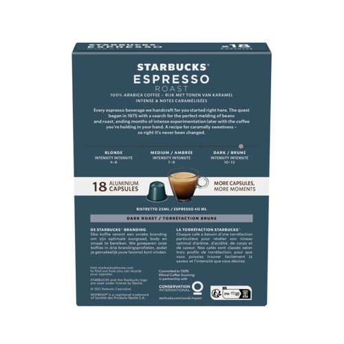 STARBUCKS Càpsules de cafè Espresso Roast
