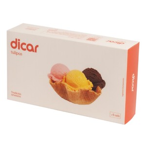 Imagen de DICAR Galetes per a gelat tulipes