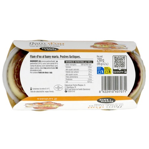 TERRA I TAST Flam d'ou al bany maria