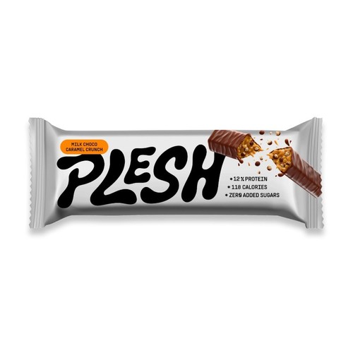 PLESH Barreta de xocolata amb llet i caramel