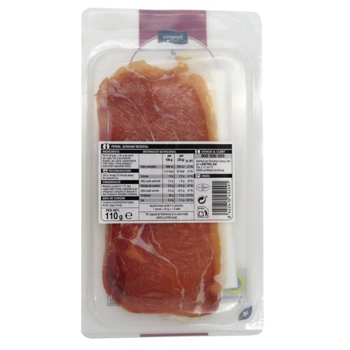 BONPREU Pernil serrano 50% duroc reserva