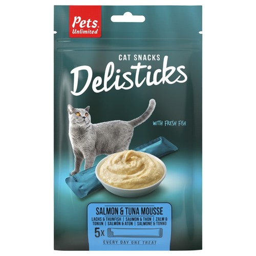 PETS UNLIMITED Snack de salmó i tonyina per a gat adult
