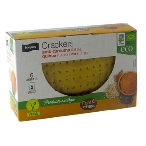 BONPREU Crackers con cúrcuma, quinoa y chía