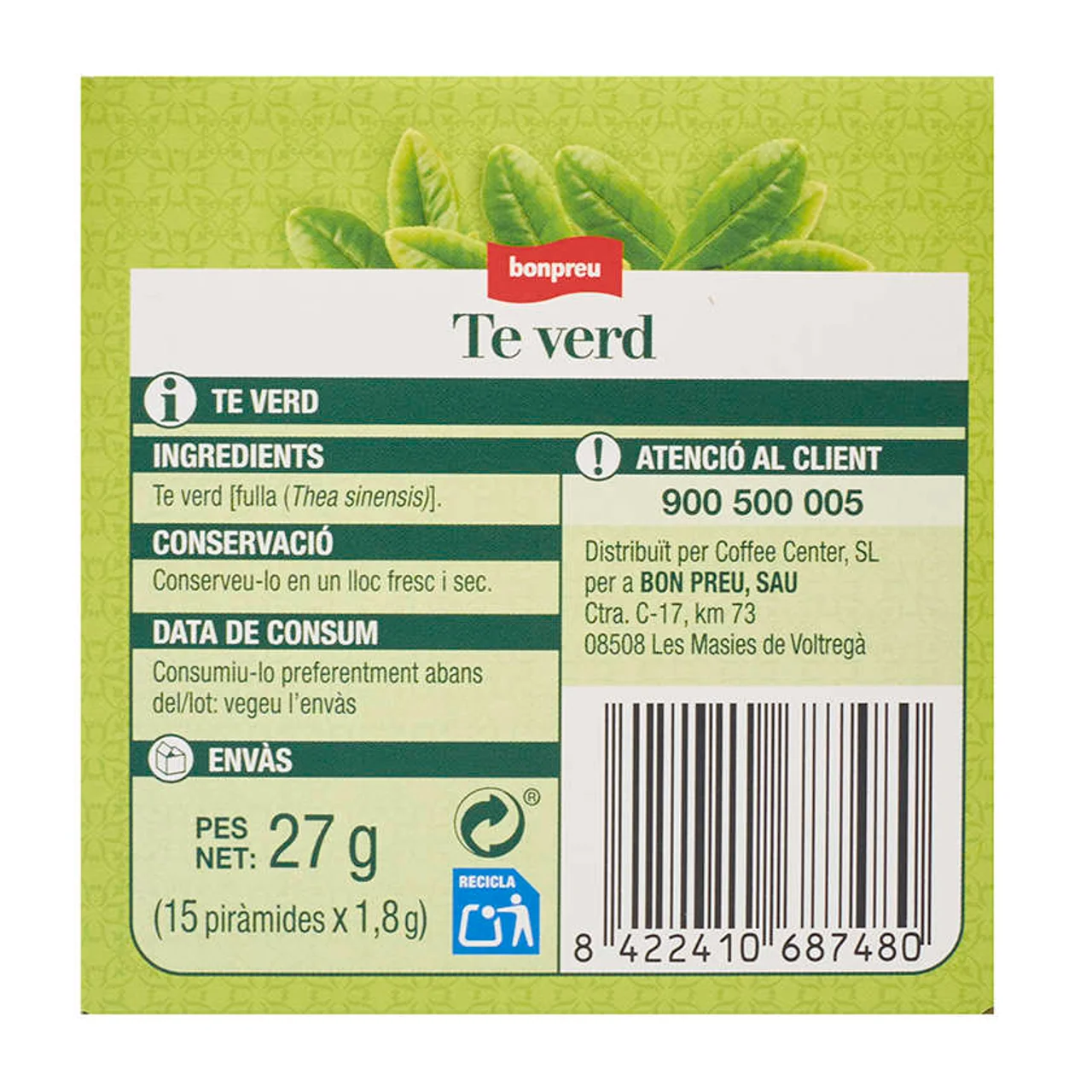BONPREU Té verde