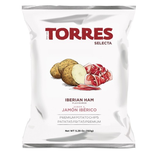 TORRES Patates fregides amb gust de pernil Km0