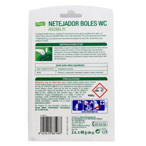 BONPREU Netejador boles WC aroma pi