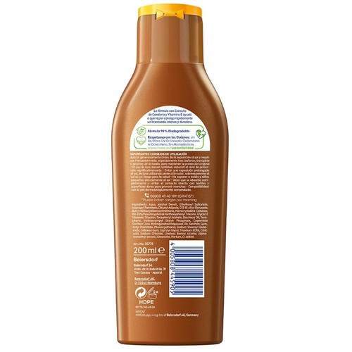 NIVEA SUN Loció solar pastanaga FPS 6 baixa