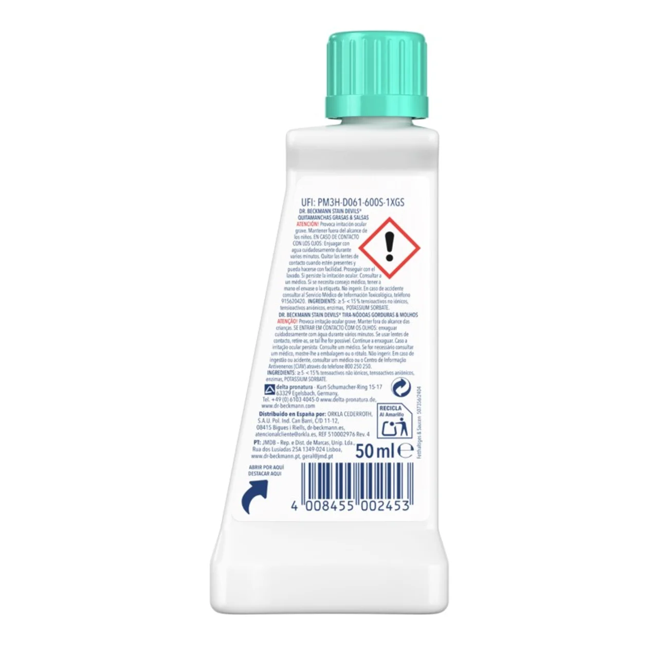 Quitamanchas de grasa y aceite
