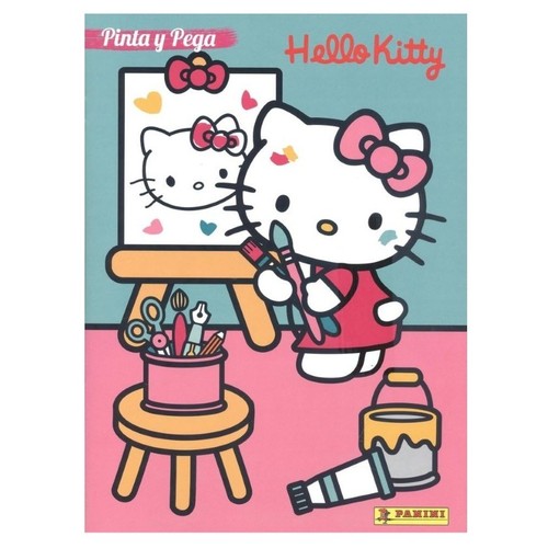 ED. PANINI Llibre Pinta y pega de Hello Kitty