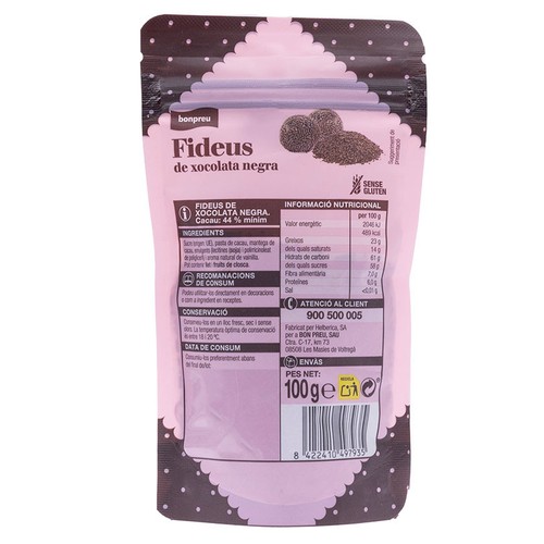 BONPREU Fideus de xocolata