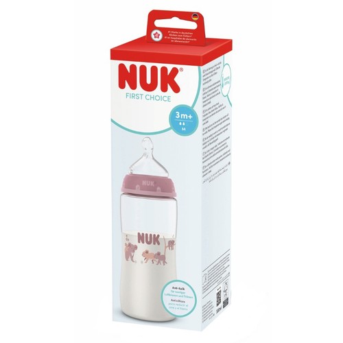 NUK Biberó amb tetina de làtex de 0 a 6 mesos talla M