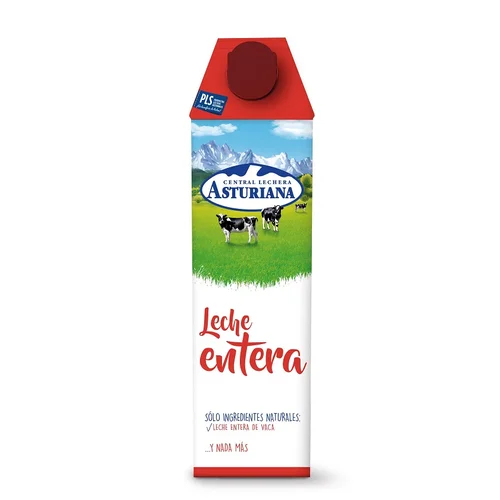 Leche semidesnatada en cartón