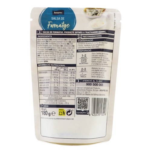 BONPREU Salsa de formatge