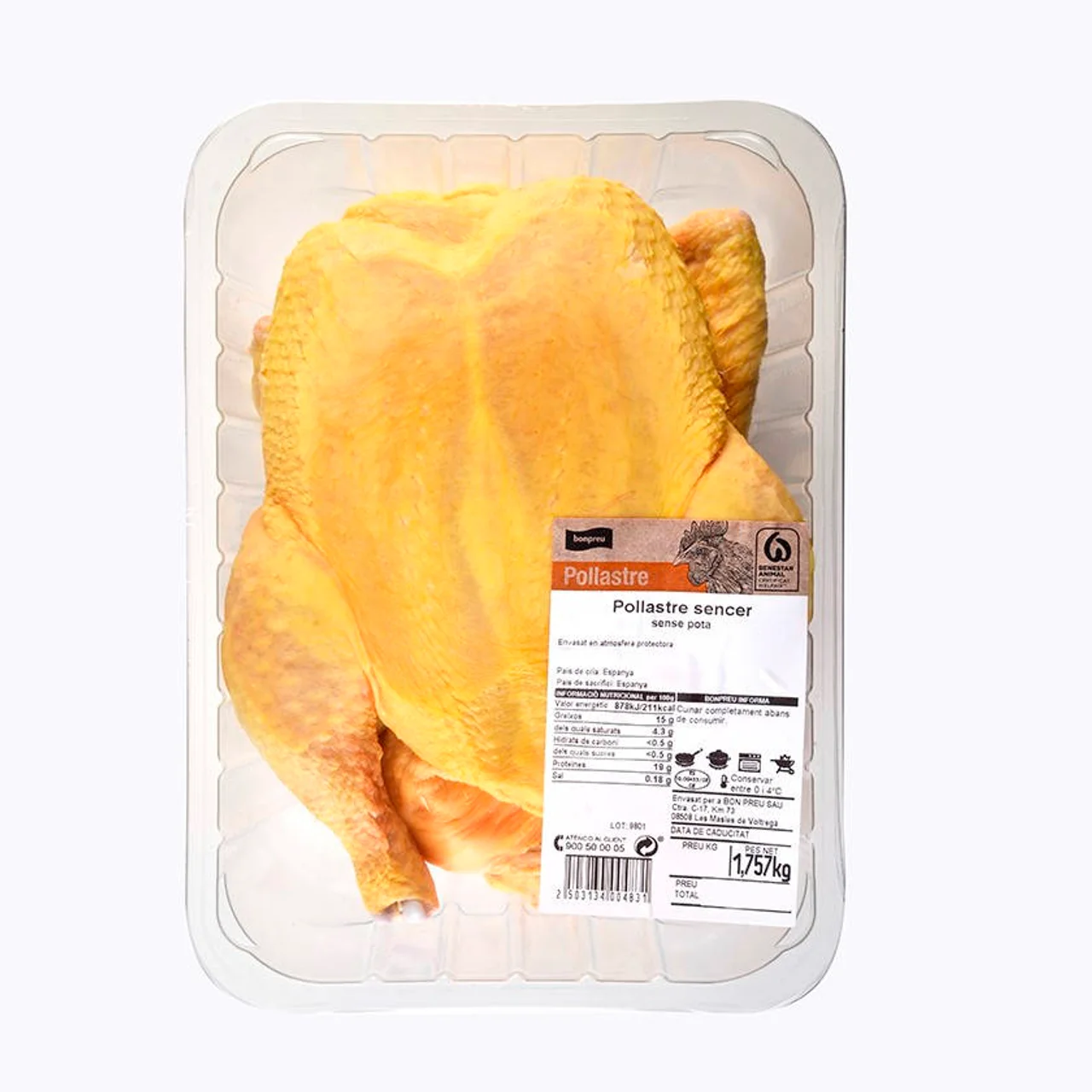 BONPREU Pollo entero