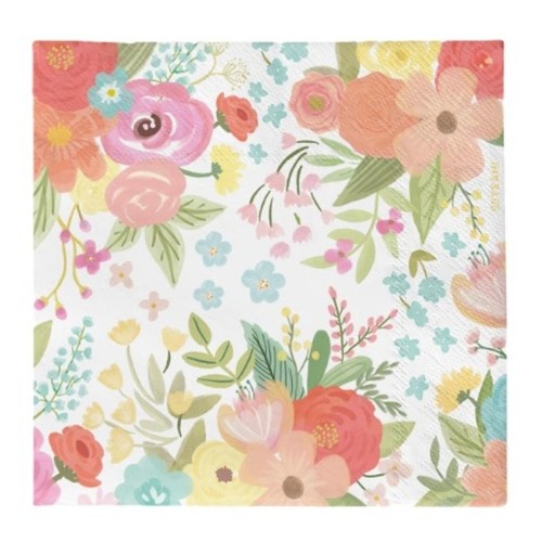 2CAPES Tovallons disseny floral 33 x 33 cm
