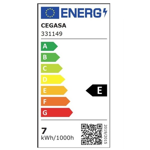 CEGASA Bombeta Led E27 llum càlida 7W-2700K