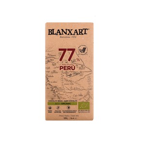 BLANXART Xocolata negra 77% del Perú ecològica