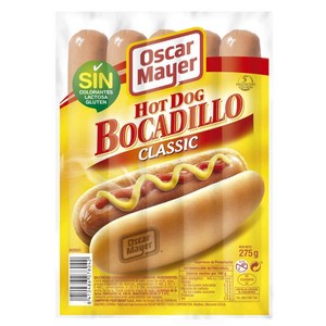 Salchichas cocidas para bocadillo