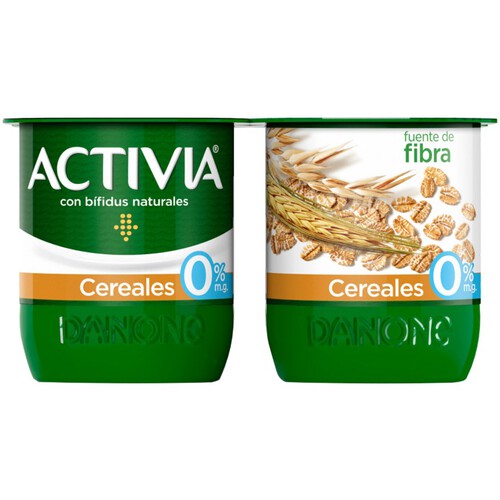 ACTIVIA Iogurt 0% fibres amb cereals