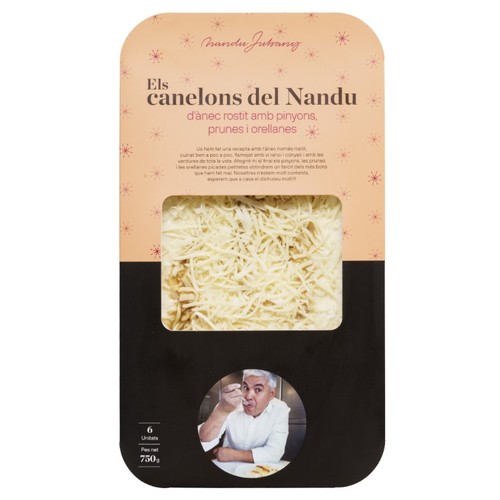 NANDU JUBANY Canelons d'ànec amb pinyons, prunes i orellanes 6u.