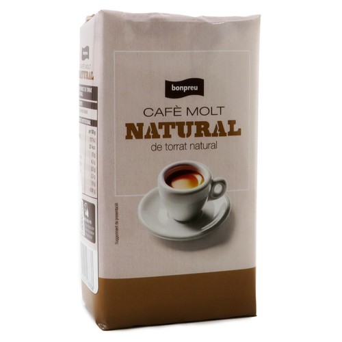 BONPREU Cafè molt natural de torrat natural