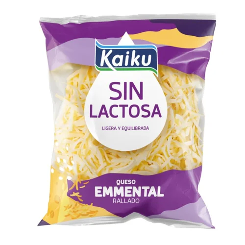 Queso fundido sin lactosa en porciones