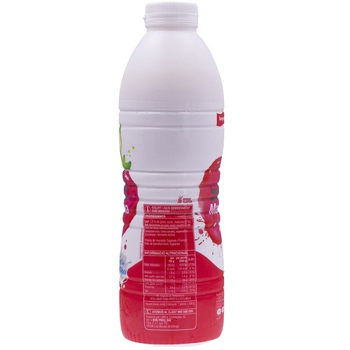 BONPREU Iogurt líquid de maduixa semidesnatat