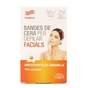 Imagen de BONPREU Bandes de cera per depilar facials