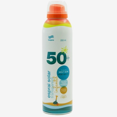 BONPREU Protecció solar transparent infantil FPS 50+