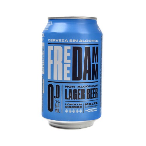 FREE DAMM Cervesa sense alcohol 24x33 cl en llauna