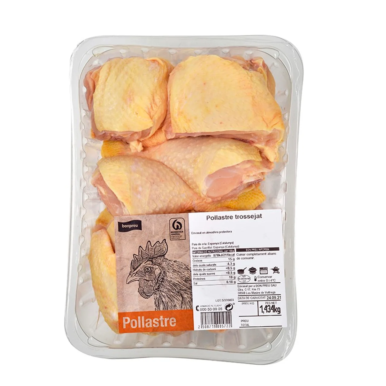 BONPREU Pollo troceado