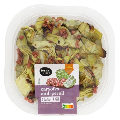 TERRA I TAST Carxofes amb pernil