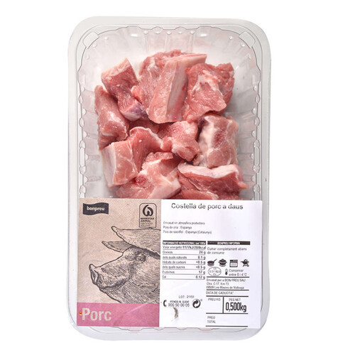 BONPREU Costella de porc a daus