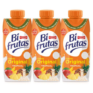 Imagen de BIFRUTAS Beguda de llet i fruites Tropical en cartró
