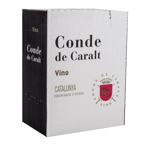 CONDE DE CARALT Caixa de vi negre DO Catalunya Km0