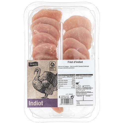 BONPREU Filet d'indiot