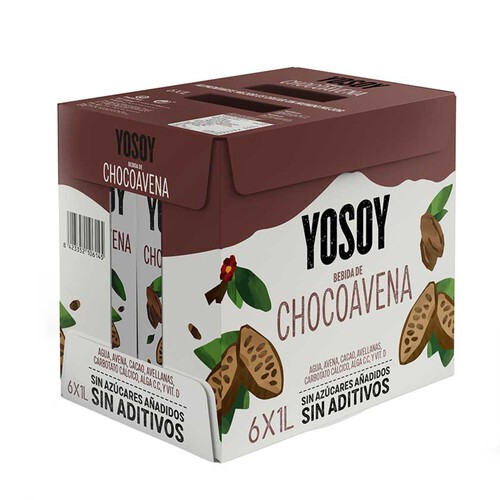 YOSOY Beguda de civada amb xocolata 6x1L en cartró