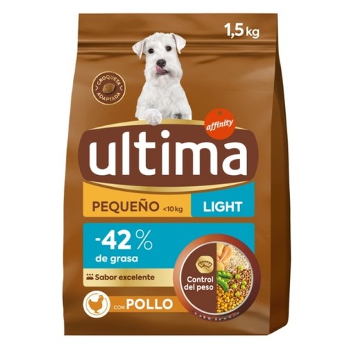 ULTIMA Menjar light de pollastre per a gos petit