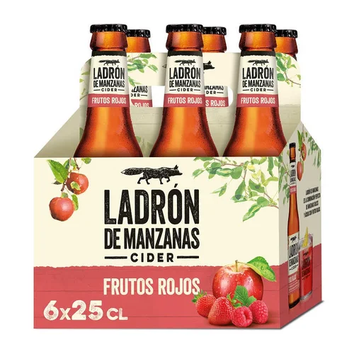 Sidra de manzana y frutos rojos