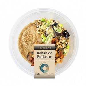 Imagen de TERESA'S Kebab de pollastre amb hummus i albergínia