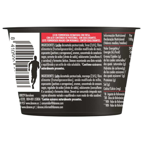 YOPRO Postres làctic desnatat de maduixa