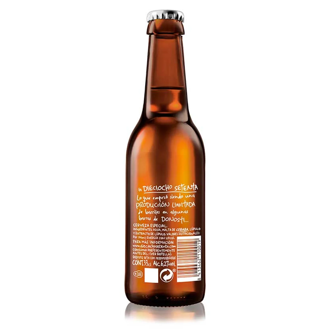 18/70 Cerveza 33 cl botella