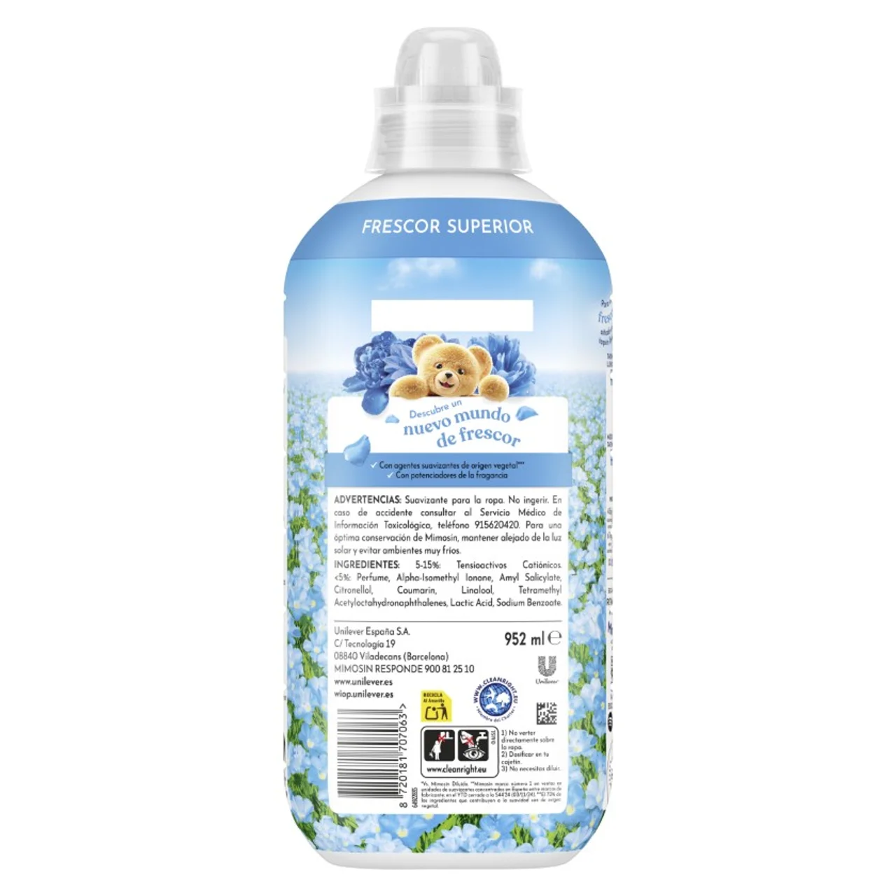 Suavizante concentrado Azul Vital de 56 dosis