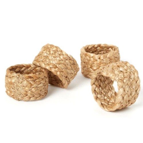 ACACIA Joc de 4 tovalloneres de jute