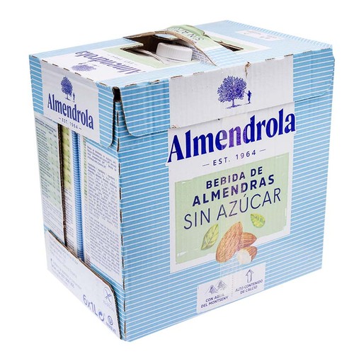 ALMENDROLA Beguda d'ametlles sense sucres 6x1L en cartró