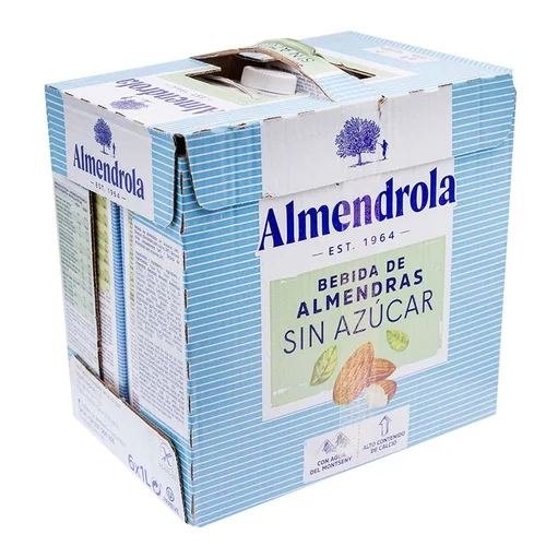 Bebida de almendras 6x1L en cartón