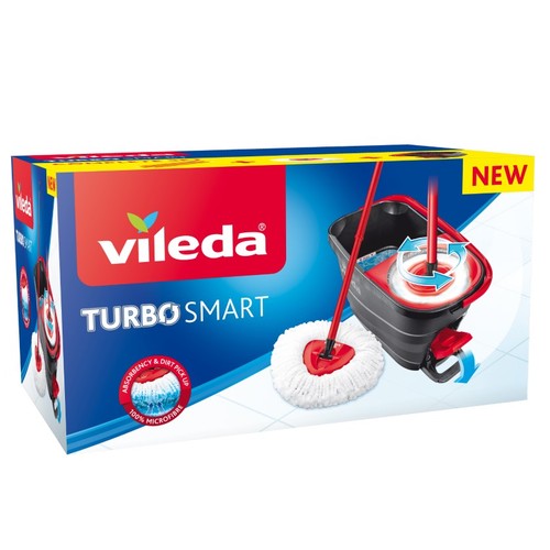 VILEDA Set de galleda i fregona Turbo Smart