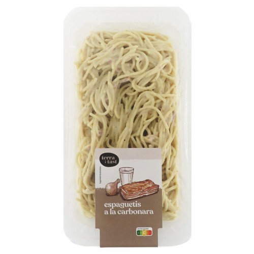 TERRA I TAST Espaguetis a la carbonara