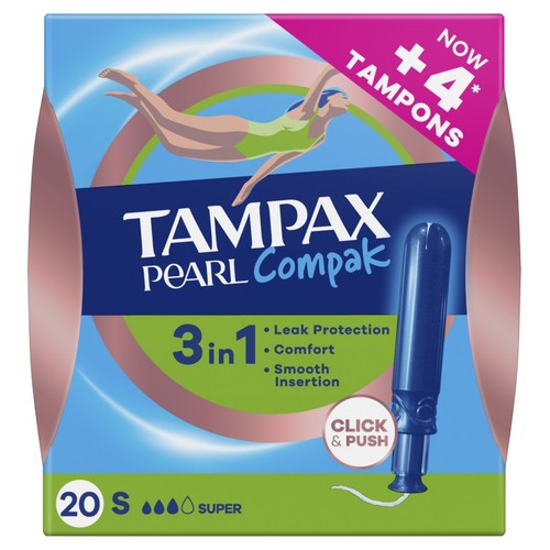 TAMPAX PEARL COMPAK Tampons super