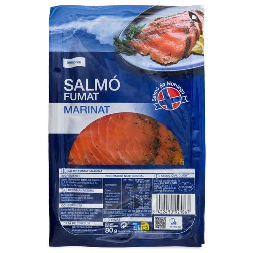 BONPREU Salmó fumat marinat